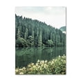 thumbnail image 1 of Póster de lienzo de paisaje de Río y bosque verde nórdico, impresiones de montaña y árbol de naturaleza, cuadro decorativo, arte de pared para sala de estar, 1 of 4