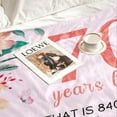 thumbnail image 4 of LHSHID 60th Birthday Gifts for Women Womens Birthday Gifts 60th Birthday Decorations 60 Year Old Birthday Gifts for Women Gifts for Women Birthday Unique Turning 60 and Fabulous Blanket 60x80in, 4 of 6