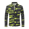 thumbnail image 4 of miqiqism Fashion Camouflage Pullover Shirts for Men Trendy Round Neck Lapel Shirts Casual Long Sleeves Blouses,Yellow,3X-Large, 4 of 5