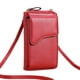 thumbnail image 1 of Bolso bandolera de PU de gran capacidad para mujer, cartera larga, bolso para teléfono móvil de color sólido, 1 of 5