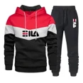 thumbnail image 2 of Nuevos pantalones de chándal de marca de alta calidad para hombre, sudaderas con capucha informales + pantalones largos, conjunto de 2 uds, ropa estampada de moda para exteriores, ropa deportiva para, 2 of 5