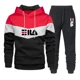thumbnail image 2 of Nuevos pantalones de chándal de marca de alta calidad para hombre, sudaderas con capucha informales + pantalones largos, conjunto de 2 uds, ropa estampada de moda para exteriores, ropa deportiva para, 2 of 5