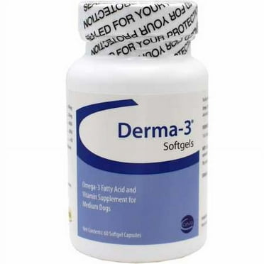 Derma3 Medium Breed Softgels 60 ct