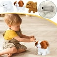 thumbnail image 5 of STPToys Interactive Puppy Plush Stuffed Animal Toys,Electronic Walking Barking Dolls Playtime Companion Cuddly Toys Birthday Gift - Coffee, 5 of 5
