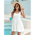 thumbnail image 4 of Flowy Dresses for Women Sleeveless Summer Tank Dress Casual Beach Vacation White S, 4 of 7