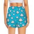 thumbnail image 2 of Lsque Hippo In Water Head Printed Women's Running Shorts with Liner Pockets,Elastic Quick Dry Workout Athletic Gym Yoga Shorts,Womens High Waist Shorts-X-Large, 2 of 9