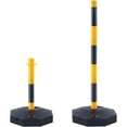 thumbnail image 6 of VEVOR Adjustable Traffic Delineator Post Cones,6 Pack, Traffic Safety Delineator Barrier with Fillable Base 8FT Chain, for Traffic Control Warning Parking Lot Construction Caution Roads, Yellow&Black, 6 of 9