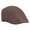 Brown 1#, variant on Men's Hat Simple Plain Imitation Linen Beret British Retro Summer Breathable Duckbill Forward Cap for Middle-aged and Elderly