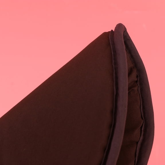 COMPUKAS Round Chair Cushion Pad in Coffee Color, Soft Polyester Sponge Seat Pillow for Office and Home Comfort