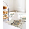 thumbnail image 4 of Beige Cute Cat Kitchen Dish Towels for Drying Dishes Set of 2, Cartoon Funny Heater Cats Waffle Weave Microfiber Hand Tea Bathroom Towels Quick Dry & Absorbent Towel 12x12, 4 of 7
