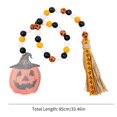 thumbnail image 2 of Clearance!!Halloween Wood Bead Garland-Farmhouse Rustic Wood Beads Fall String Hanging Wall Decor Tiered Tray Decor Halloween Party Decor, 2 of 6