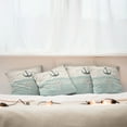 thumbnail image 3 of Ambesonne Nautical Throw Pillow Cover 4 Pack, Vintage Marine Anchor, 18", Seafoam Beige and Black, 3 of 6
