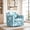 Linen-Cyan Blooms, variant on UIXE Swivel Accent Chair for Living Room, Modern Upholstered Barrel Arm Chair, Comfy Club Reading Chairs for Adults, Chenille Navy