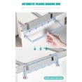 thumbnail image 3 of VONTER Modern Kitchen Over Cabinet Strong ABS Towel Bar Rack Decorative Small Towel Bar-No drilling- Storage Rack for Hand, Dish, and Tea Towels -Cabinet, Door,Kitchen,Bathroom -10"*3"-Blue, 3 of 9