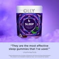 thumbnail image 6 of OLLY Sleep Gummy Supplement, 3mg Melatonin, L-Theanine, Chamomile, Blackberry Zen Flavor, 60 Ct, 6 of 13