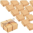 thumbnail image 3 of Mini cajas de regalo, 50 unidades, cubos de 5 x 5 x 2,5 cm, de papel kraft para envolver regalos, accesorios de papel hechos a mano, caja para jabón, pendientes, pequeñas joyas y manualidades., 3 of 8