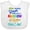 AA-White, variant on Inktastic After Every Storm, There is a Rainbow of Hope Here I Am Boys or Girls Baby Bib