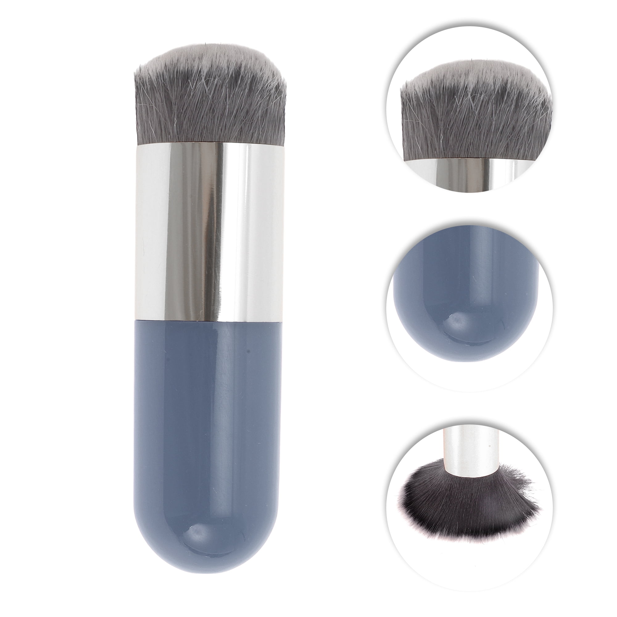 Unique Bargains 1 Pc Durable Lightweight Cosmetic Brush for Travel Gray Large