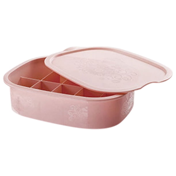 Xihbxyly Caja para Guardar Ropa Interior, Compartimentos Especiales, Pp de Primera Calidad, Antideslizante, Organizador de Armario, Ahorra Espacio, 3 Tamaños con Tapa, 32 X 24,5 X 8,5 Cm