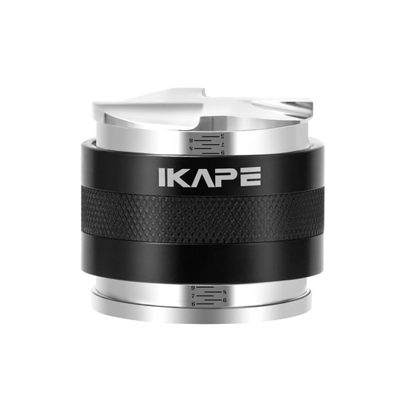 Distribuidor de café y manipulador manual IKAPE ajustable de 53 mm