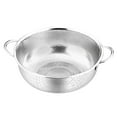thumbnail image 3 of SUSHANG 3 Piece Stainless Mesh Colander Set Multi-Hole Drain Baskets for Washing Rice Fruits Vegetables and Pasta Efficient Mesh Design Quickly Drains Water Ideal for Kitchen Prep Nesting Sieve, 3 of 9