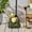 Green, variant on Pineapple Umbrella Base - 55.38 lbs Concrete Patio Umbrella Stand in Sunny Yellow (14"L x 14"W x 18"H)
