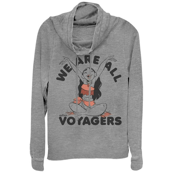 Junior's Moana All Voyagers Cowl Neck Sweatshirt