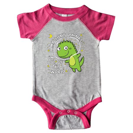 

Inktastic My Aunt Dinosaur Gift Baby Boy or Baby Girl Bodysuit