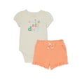 Garanimals Baby Girl Mix and Match Outfit KidPack, 6Piece, Sizes 024