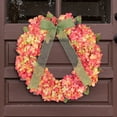 thumbnail image 2 of CSCHome Front Door Wreath with Small Flowers, Spring Wreath Hanging, Christmas Decorations for House Doors and Windows, 2 of 5
