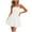 White, variant on Tnhcen Womens Strapless Bubble Hem A Line Mini Dress with Pocket Design 4-Way Stretch Fabric, Casual Party Clubwear Outfit, S-2XL Sizes