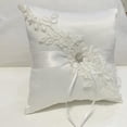 thumbnail image 1 of LLC Ivory Pearl Embroidered Wedding Ring Bearer Pillow - 6.6" x 6.6", 1 of 4