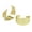 Gold, variant on Chunky Hoop Earrings Large Thick U/C Shape Geometric Dangle Drop Earrings Fake Huggie for Women
