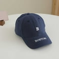 thumbnail image 2 of Toddler Baseball Hat Cute Letter B Embroidery Children'S Baseball Cap Breathable Park Toddler Caps Boys Age 2-8 Years Kids Clothes, 2 of 5