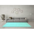 thumbnail image 3 of Ahgly Company Indoor Square Oriental Light Blue Traditional Area Rugs, 4' Square, 3 of 4