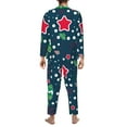 thumbnail image 5 of Bingfone Men'S Pajama Set 2 Piece Loungewear Pjs, Long Sleeve With Pajama Pants-Christmas, 5 of 9