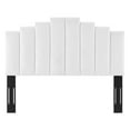 thumbnail image 3 of Headboard, King Size, Velvet, White, Modern Contemporary Urban Design, Bedroom Master Guest Suite, 3 of 9