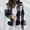 Black grey, variant on Tejiojio Coats Clearance Women's 2022 Fall/Winter Double Sided Plush Plaid Jacket Large Size