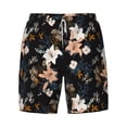 thumbnail image 4 of Lsque Mens Swim Trunks Lilies Flowers Pattern - Bathing Suit Compression Liner - Beach Swim Shorts Swimwear - (S-3XL) - Stretch Quick Dry -XX-Large, 4 of 9