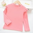 thumbnail image 2 of Hessimy Long Sleeve T Shirts Organic Cotton for Toddler, Boys, Girls(A6-Light Pink,2-3 Years), 2 of 4