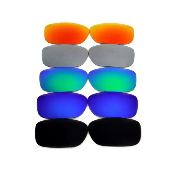 Galaxylense replacement lenses for Oakley Twoface 5 colors, 5 Pairs