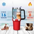thumbnail image 3 of 40 Oz Tumbler with Handle and Silicone Straws,Coffee Insulated Tumbler with Handle,40oz tumbler with handle, 3 of 6