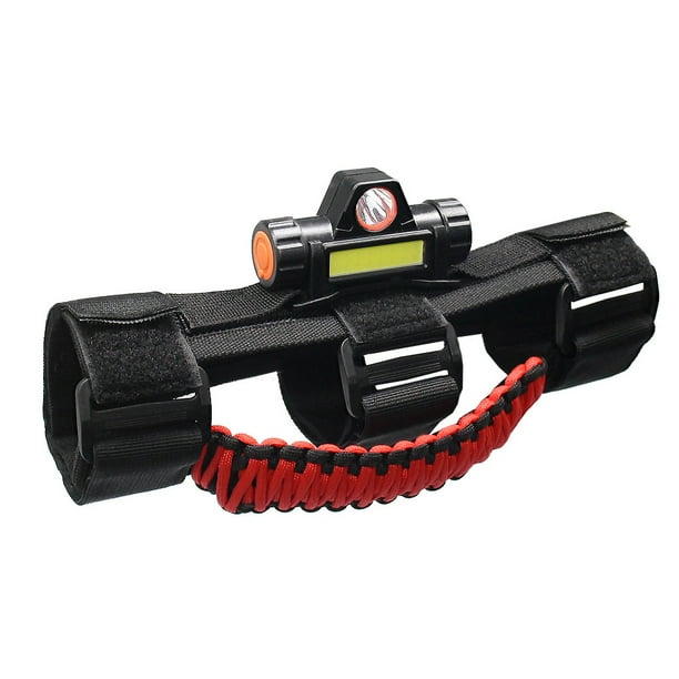 Riwesomey Barra antivuelco para automóvil Manija de agarre de rotación recargable por USB con reemplazo de accesorios de repuesto para YJ LL TJ Ventana automotriz Rot Riwesomey VI015293-02B