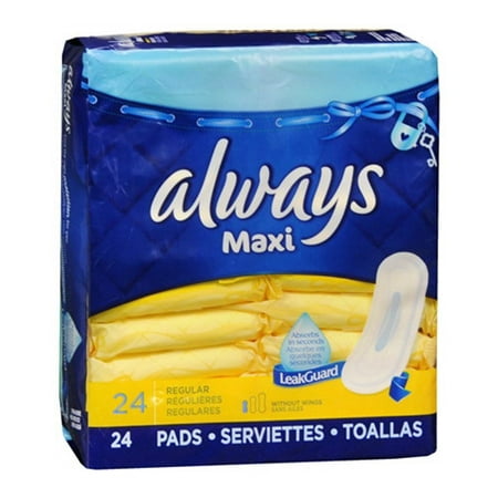 UPC 037000663812 - Always Maxi Regular without Wings, Unscented Pads 24 ...