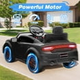 thumbnail image 6 of Dodge Electric Ride on Cars for Kids, 12V Licensed Dodge Charger Srt Hellcat Powered Ride on Toys with Parent Remote Control, Electric Car for Boys 3-5 w/Music Player/LED Lights/Safety Belt, Black, 6 of 9