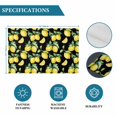 thumbnail image 6 of Lemon Black Placemats Set of 6, Country Fruit Watercolor Farmhouse Plant Placemats for Dining Table, Place Mats for Kitchen Tabletop, Waterproof Wipeable Dining Table Mats Set, 6 of 9