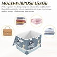 thumbnail image 6 of Yayeee Collapsible Cube Storage Bin with Lid Fabric Closet Decorative Basket with Handles, Cute Animals, 6 of 7