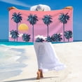 thumbnail image 5 of Bingfone Beach with Palm Trees Oversized 27.7x55 Inches Beach Towel, Super Absorbent Soft Plush Pool Towel, Bath Towel for Travel Sports Pool Swimming Bath Camping Yoga Girls Women Adults, 5 of 6