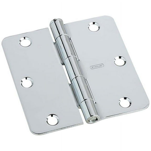 Stanley N830-184 3 in. Polished Chrome Door Hinge