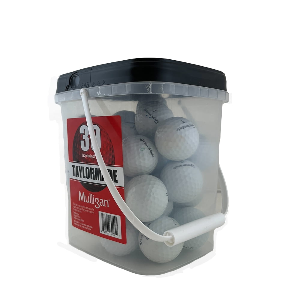 30 Taylormade Used Recycled White Golf Balls, by Mulligan